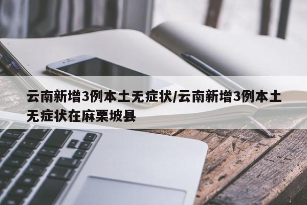 云南新增3例本土无症状/云南新增3例本土无症状在麻栗坡县